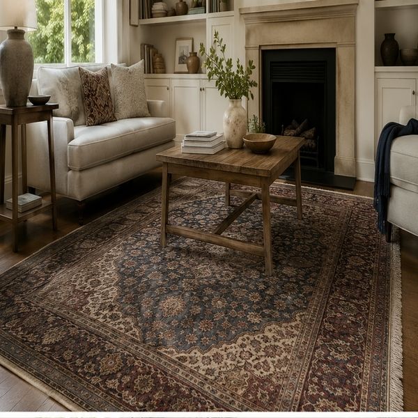 Melbourne wool area rug before cleaning