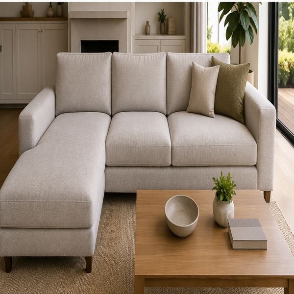 Melbourne fabric sofa after cleaning