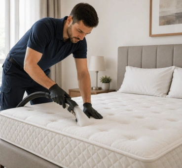 How Our Technicians Clean a Mattress